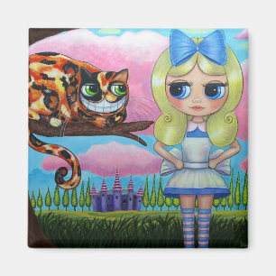 Alice and the Cheshire Cat Magnet