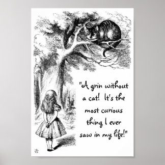 Alice and the Cheshire Cat Poster
