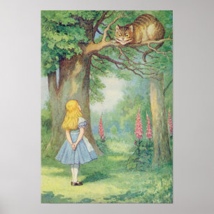 Alice and the Cheshire Cat Poster