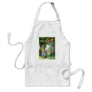 ALICE AND THE CHESHIRE CAT STANDARD APRON