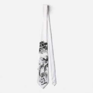Alice and the Cheshire Cat Tie
