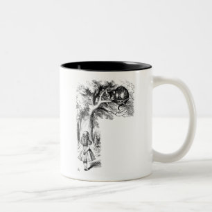 Alice and the Cheshire Cat Two-Tone Coffee Mug