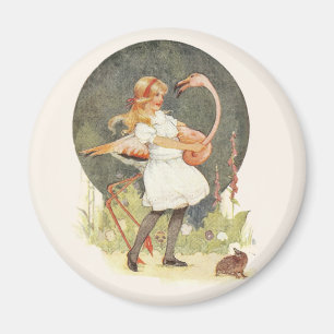 Alice and the Flamingo Magnet