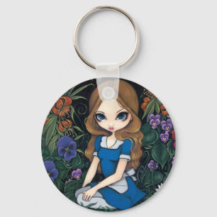 "Alice and the Flowers" Keychain