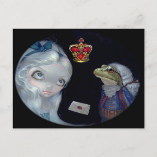 "Alice and the Frog Footman" Postcard