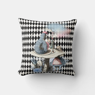 Alice and the Hookah Smoking Caterpillar Throw Pil Pillow