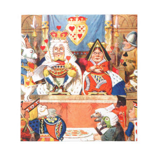 Alice and The Knave of Hearts Trial in Wonderland Notepad