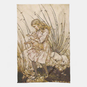 Alice and the Pig Baby 1 Kitchen Towel