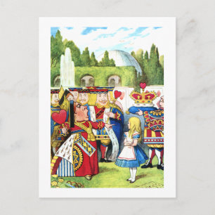 ALICE AND THE QUEEN OF HEARTS POSTCARD