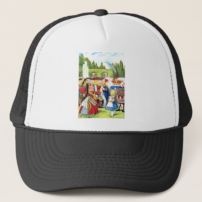 ALICE AND THE QUEEN OF HEARTS TRUCKER HAT (Front)