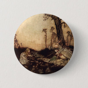 Alice and the Rabbit 2 Inch Round Button