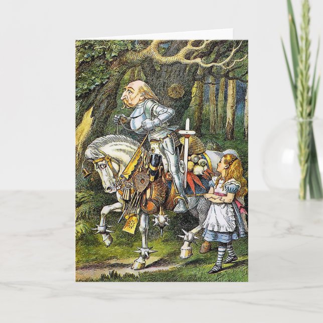 Alice and the White Knight Thank You Card (Front)