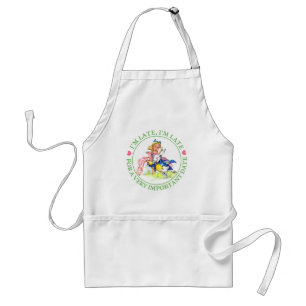ALICE AND THE WHITE RABBIT - I'M LATE! STANDARD APRON