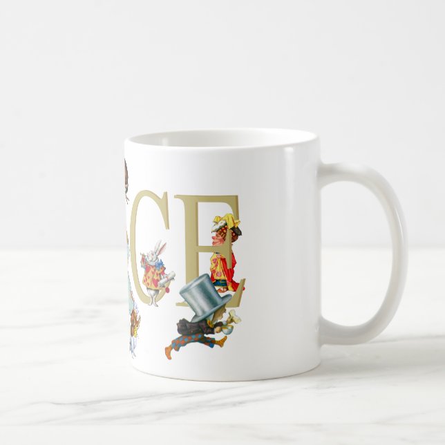 Alice and Wonderland and Friends Coffee Mug (Right)