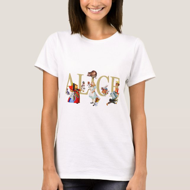 Alice and Wonderland and Friends T-Shirt (Front)