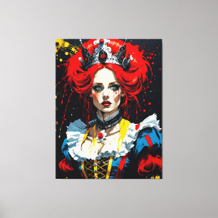 Alice as the Red Queen Canvas Print