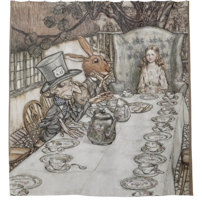 Alice at the Mad Hatter's Tea Party   (Front)