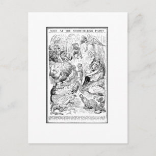 Alice at the Story-Telling Party Postcard