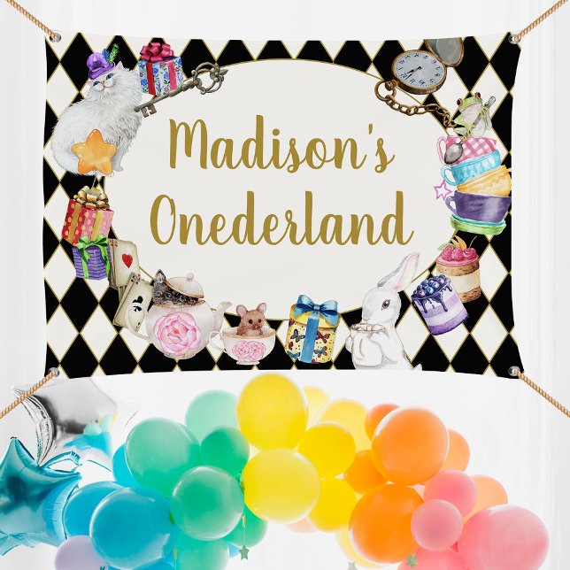 Alice au pays des merveilles Bannière d'anniversai (Créateur téléchargé)