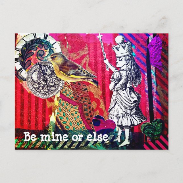 Alice au pays des merveilles Carte postale de styl (Devant)