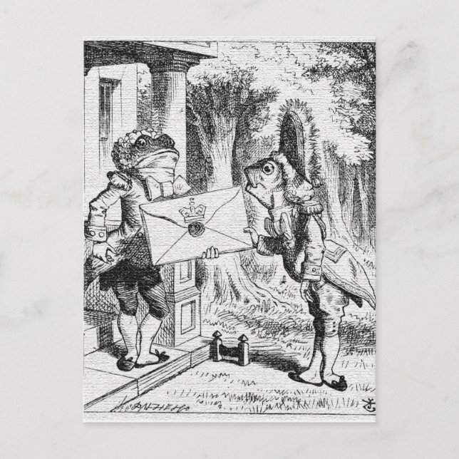 Alice au pays des merveilles Carte postale John Te (Devant)
