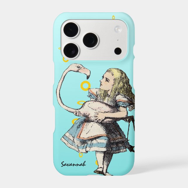 Alice au pays des merveilles et un Flamant rose (Verso)