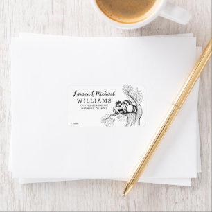 Alice au pays des merveilles Étiquette de Baby sho