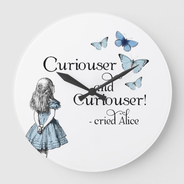 Alice au pays des merveilles Horloge papillon Curi (Recto)