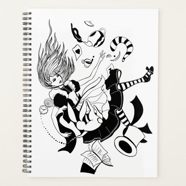 Alice au pays des merveilles. illustration graphiq (Devant)