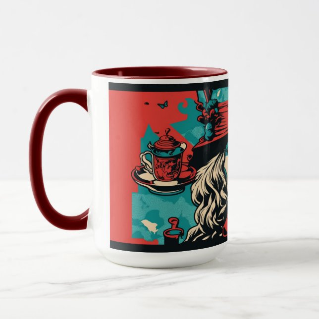 Alice au pays des merveilles inspiré Mug (Gauche)