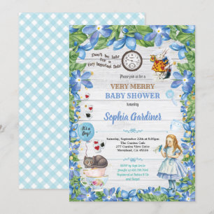 Alice au pays des merveilles invitation à la douch