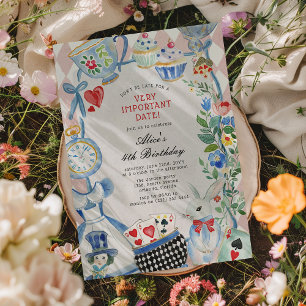 Alice au Pays des Merveilles, Invitation d'anniver