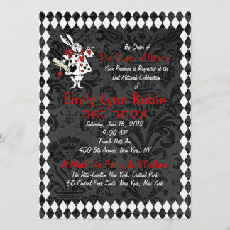 Alice au pays des merveilles Invitation du Black P