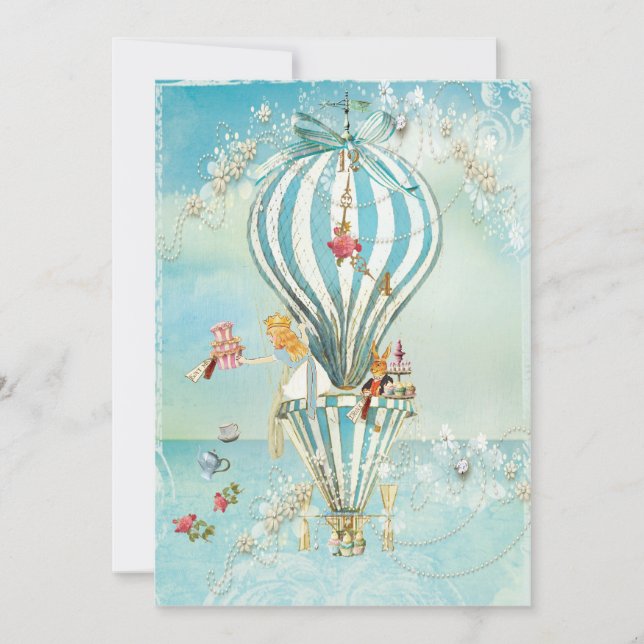 Alice Au Pays Des Merveilles Invitations (Devant)