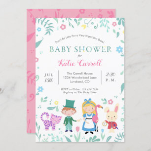 Alice au pays des merveilles Invitations de douche