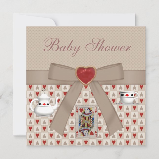 Alice au pays des merveilles Invitations du Tea Pa (Devant)