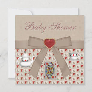 Alice au pays des merveilles Invitations du Tea Pa