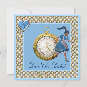 Alice au pays des merveilles Invitations du Tea Pa