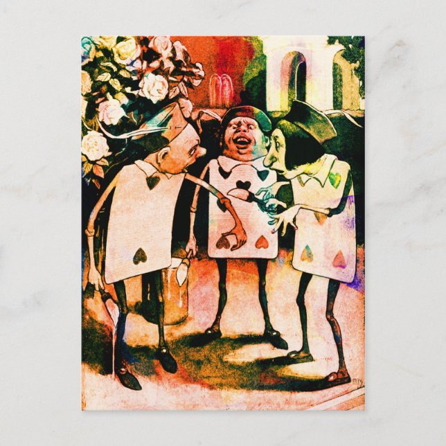 Alice au pays des merveilles Jouer aux cartes Aqua (Devant)