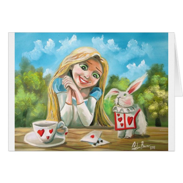 Alice au pays des merveilles le lapin blanc Gordon (Devant horizontal)