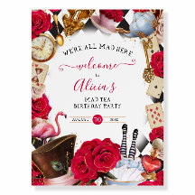 Alice au pays des merveilles Mad Tea Affiche de bi