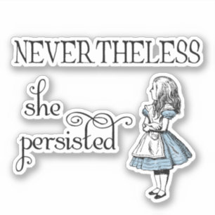 Alice au pays des merveilles Néanmoins Sticker per
