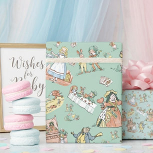 Alice au Pays des Merveilles Papier Cadeau Mignon