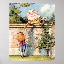 Alice Au Pays Des Merveilles Poster Humpty Dumpty