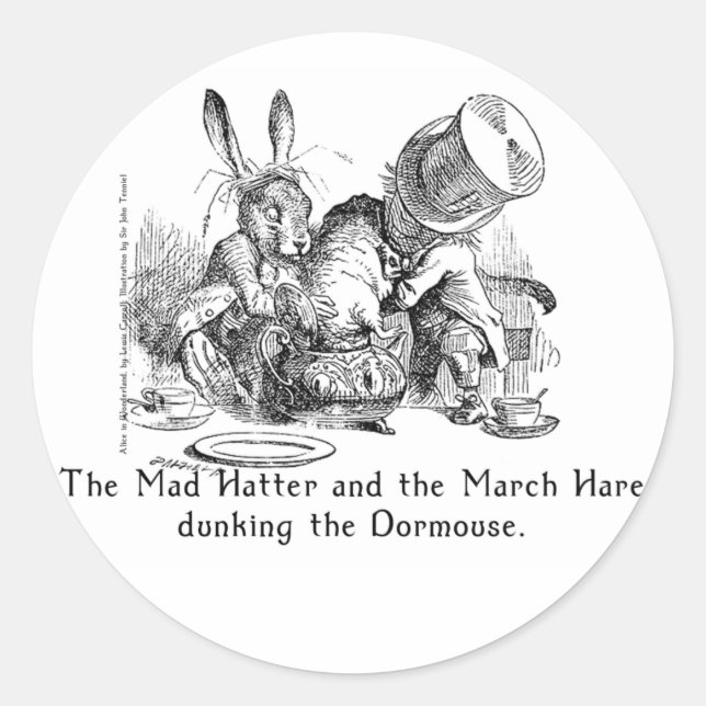 Alice au pays des merveilles Stickers Art en 2 tai (Devant)