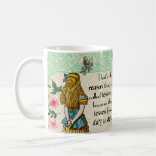 Alice au pays des merveilles, tasse vintage de