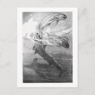 Alice B. Woodward: Devonian Sharks art postcard