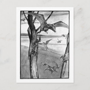 Alice B. Woodward: Flying Lizards art postcard