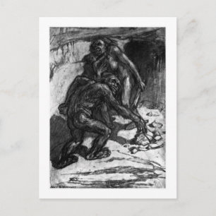 Alice B. Woodward: Homo mousteriensis art postcard