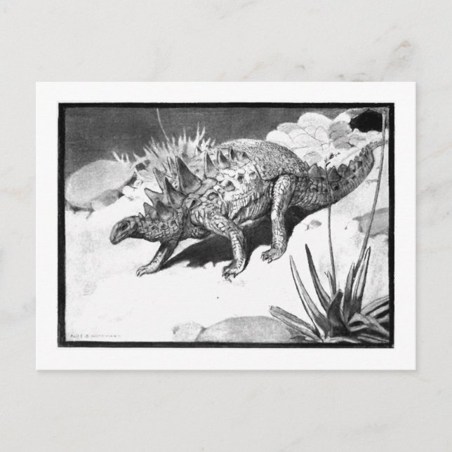 Alice B. Woodward: Polacanthus art postcard (Front)